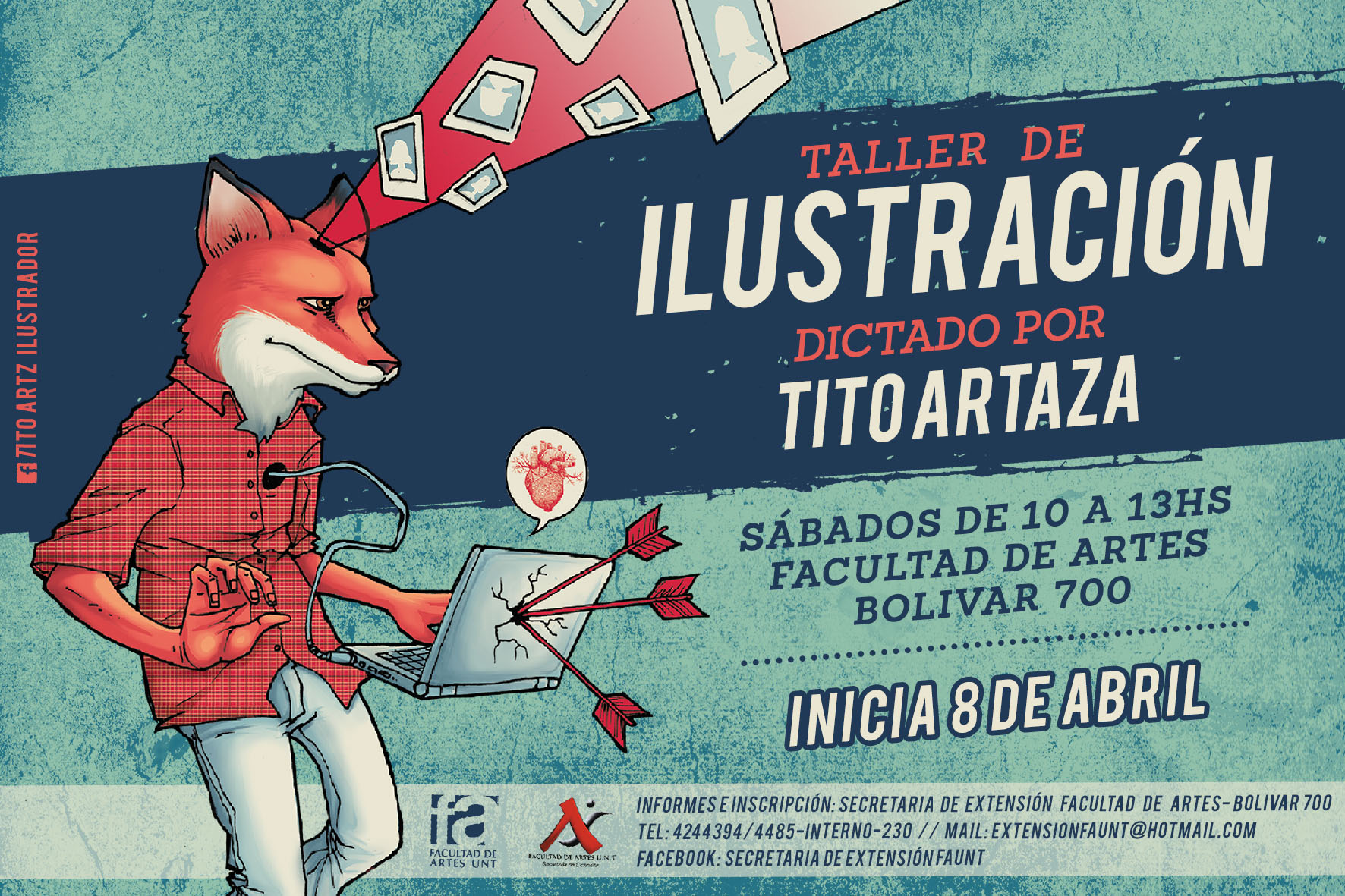 flier taller de ilusracion